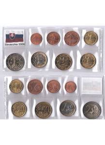 2009 - Serie 8 monete euro SLOVACCHIA Fior di Conio